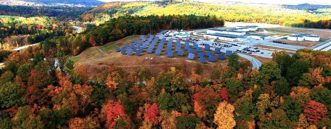 AEDG solar installation with fall colors