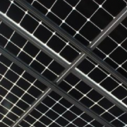 Solar panels from below