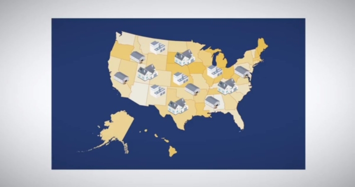 CHERP solar factories in US map